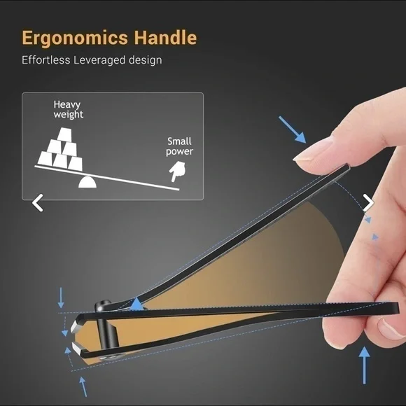 NEW - 3PCS stainless steel toenail clippers/Nail cutter/Nail file unisex set - Picture 4 of 7